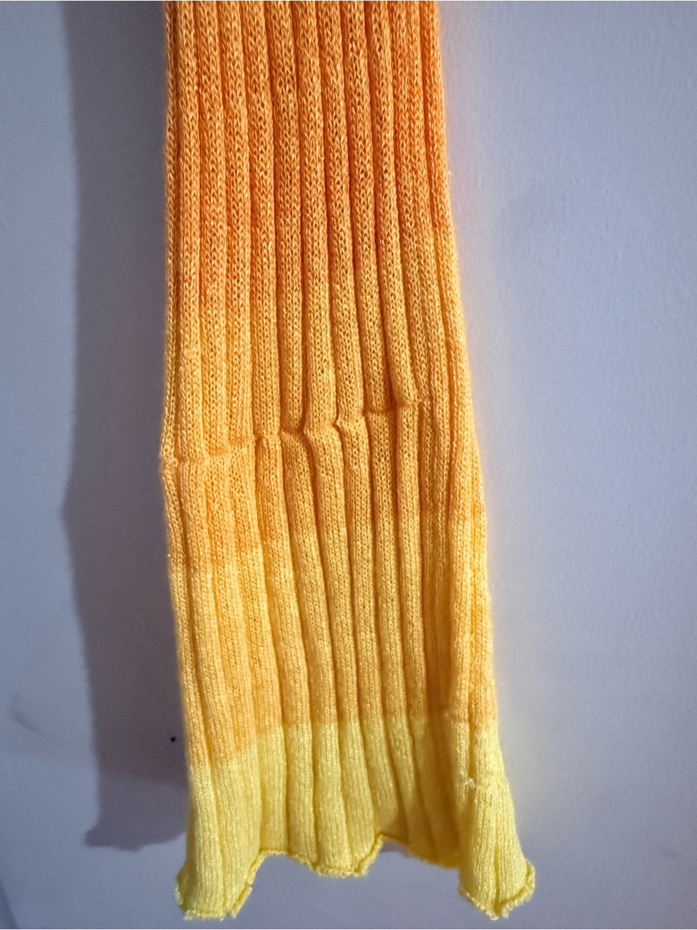 Sunset Ombre Knit Maxi Dress in Orange - Picture 7 of 7